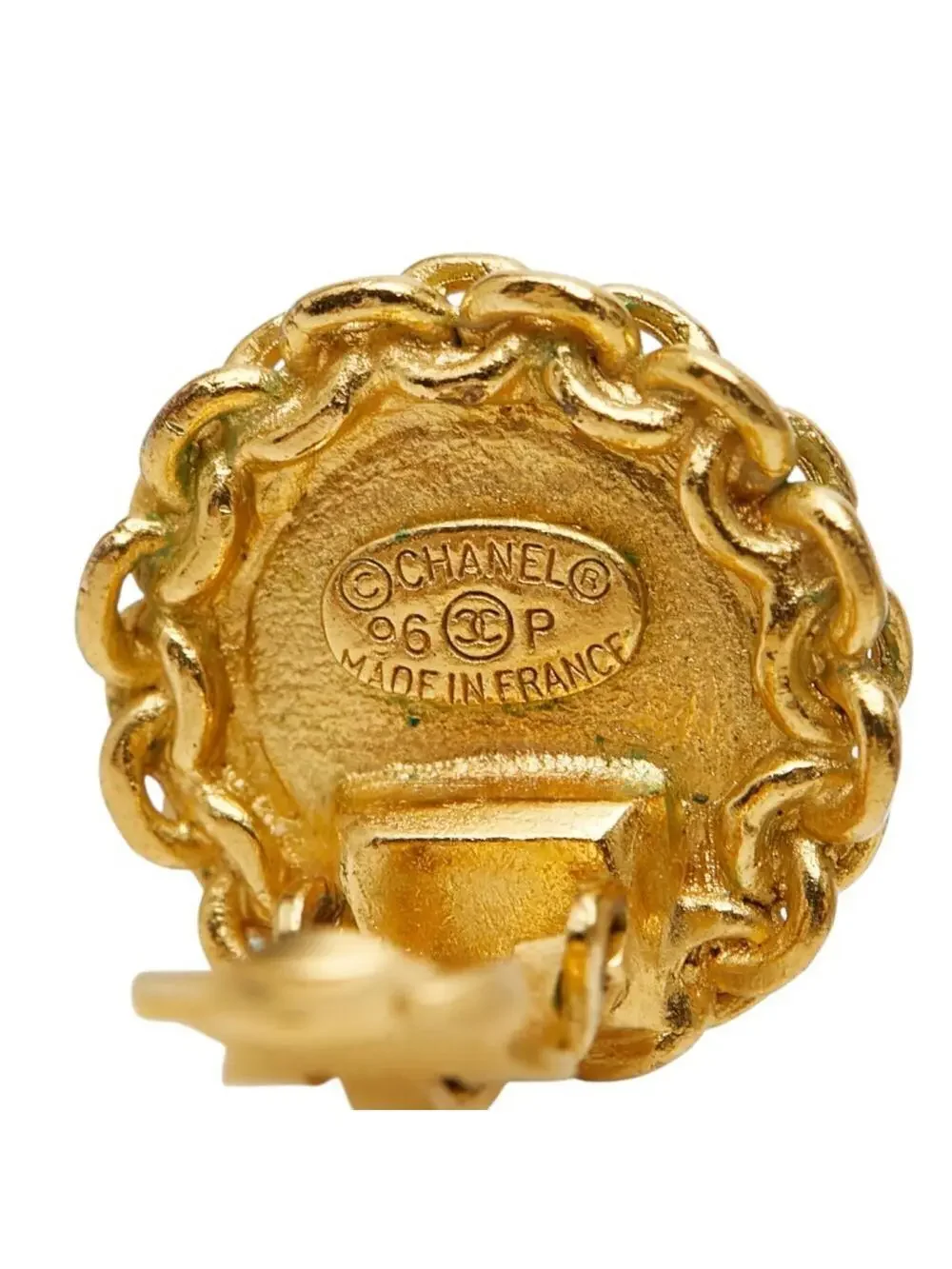 Chanel Cc Logo Clip-On Earrings Metal #276024C56B